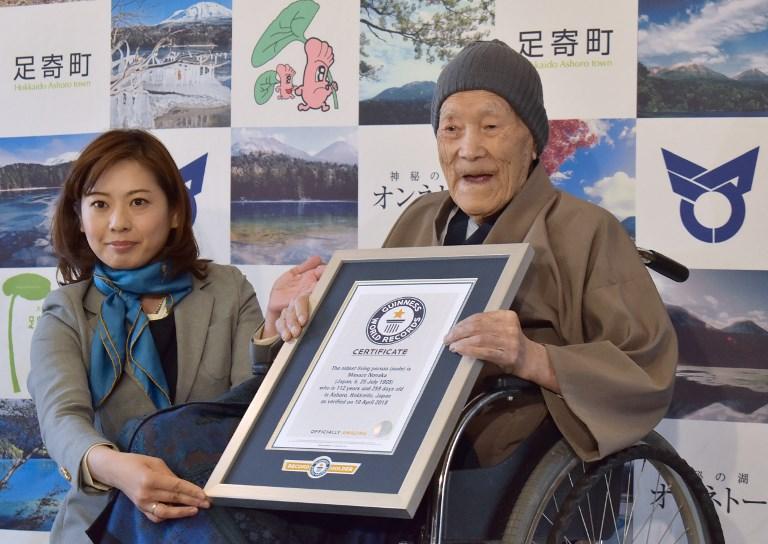 Con i suoi 112 anni di età il giapponese Masazo Nonaka è l'uomo più vecchio del mondo