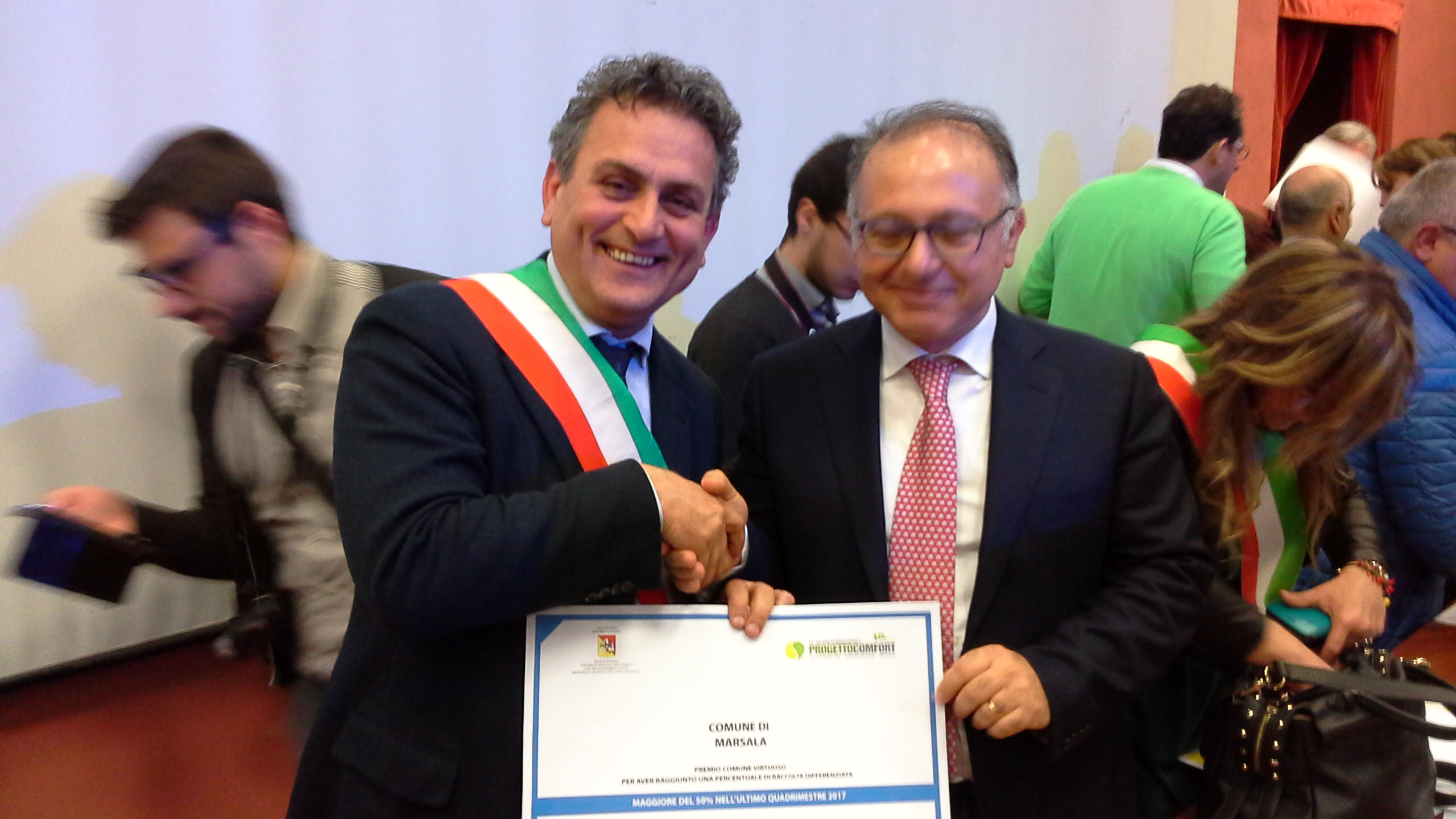 La Regione Siciliana premia Marsala per i risultati raggiunti sul fronte della raccolta differenziata