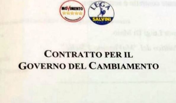 Ecco il contratto di governo M5s-Lega