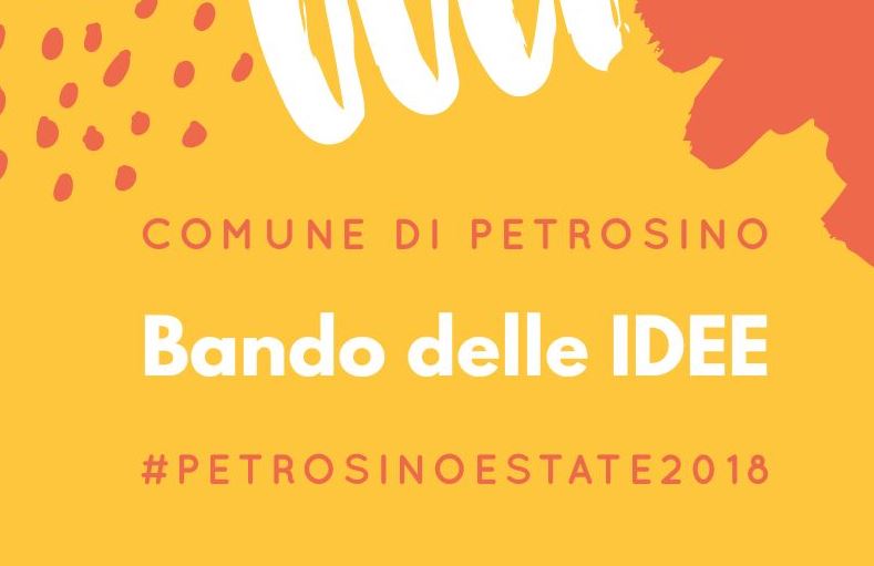 Petrosino Estate 2018: pubblicato il “Bando delle Idee”