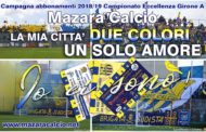 MAZARA CALCIO: Iniziata la Campagna Abbonamenti per la Stagione 2018/19