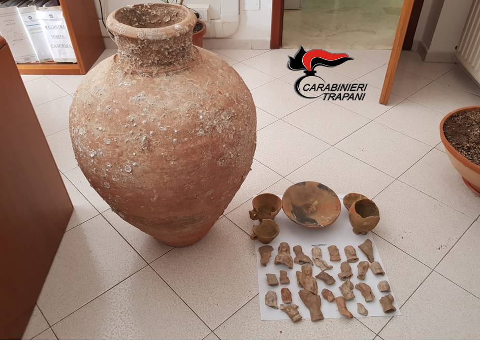 Mazara. Un arresto per detenzione illegale di arma da fuoco clandestina, munizionamento ed oggetti archeologici