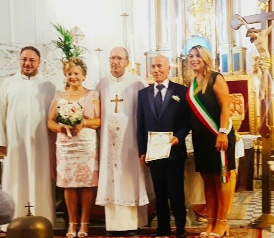 Mazara. NOZZE D’ORO: I coniugi Ezechia – Foggia hanno festeggiato 50 anni di matrimonio