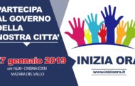 A Mazara domenica 27 gennaio ‘INIZIA ORA’: evento in vista delle Amministrative 2019