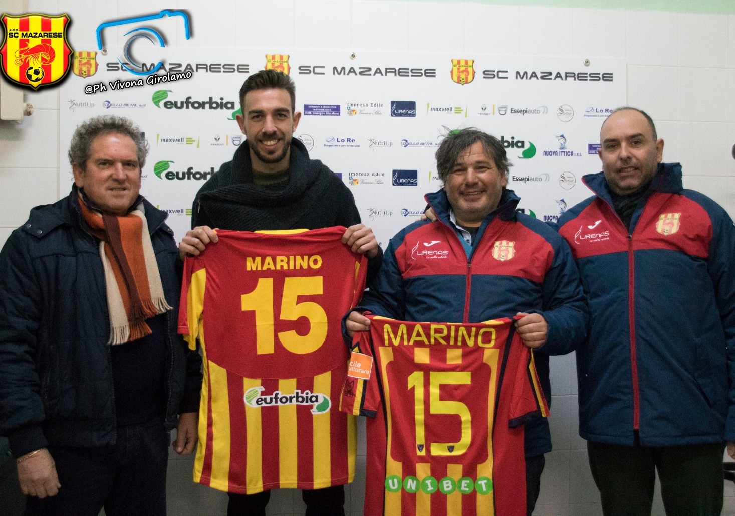 La Mazarese batte il Carini 2-0. Premiato Marino, il difensore mazarese che milita nel Lecce