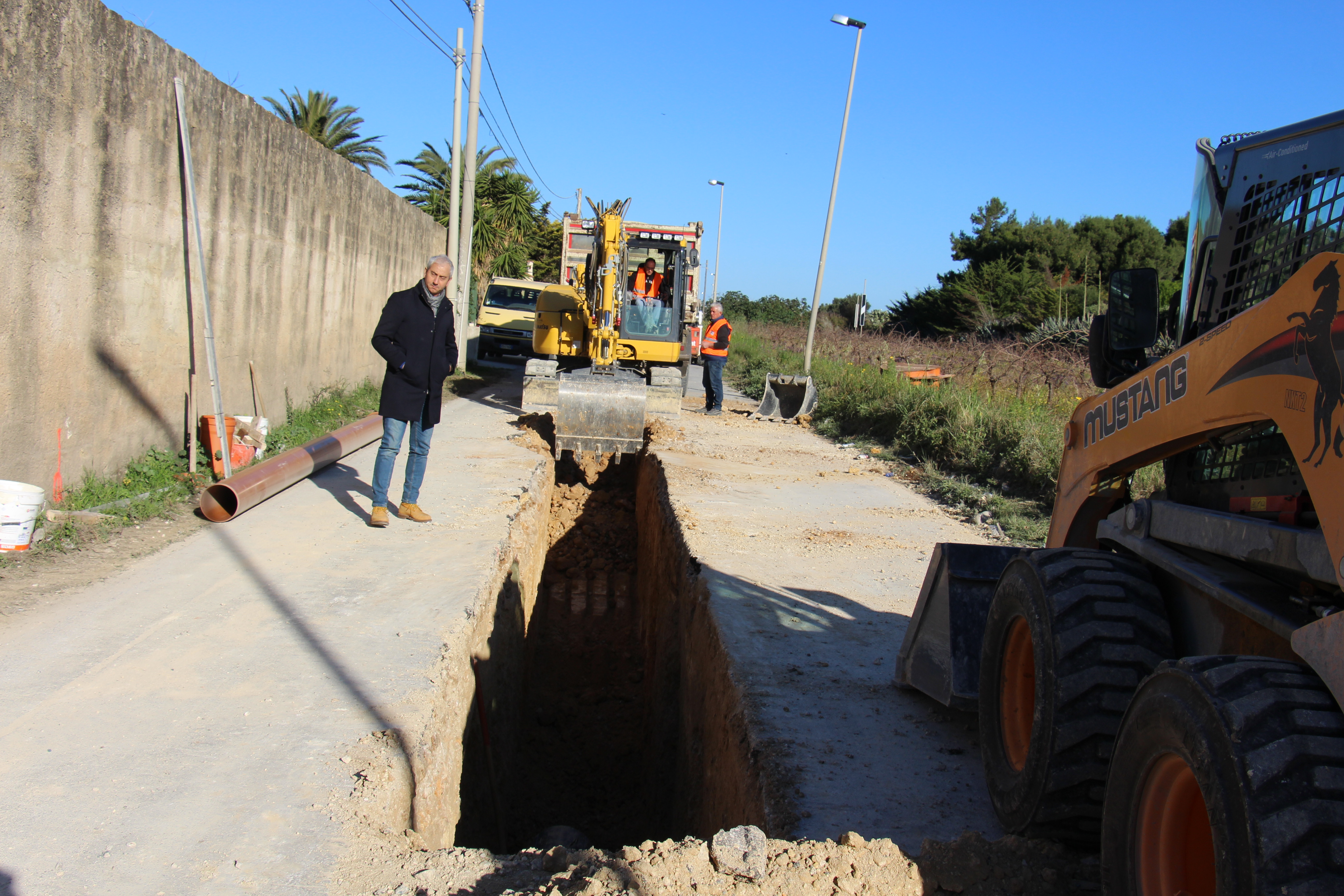 Marsala: Proseguono i lavori di realizzazione della rete fognaria nel versante sud