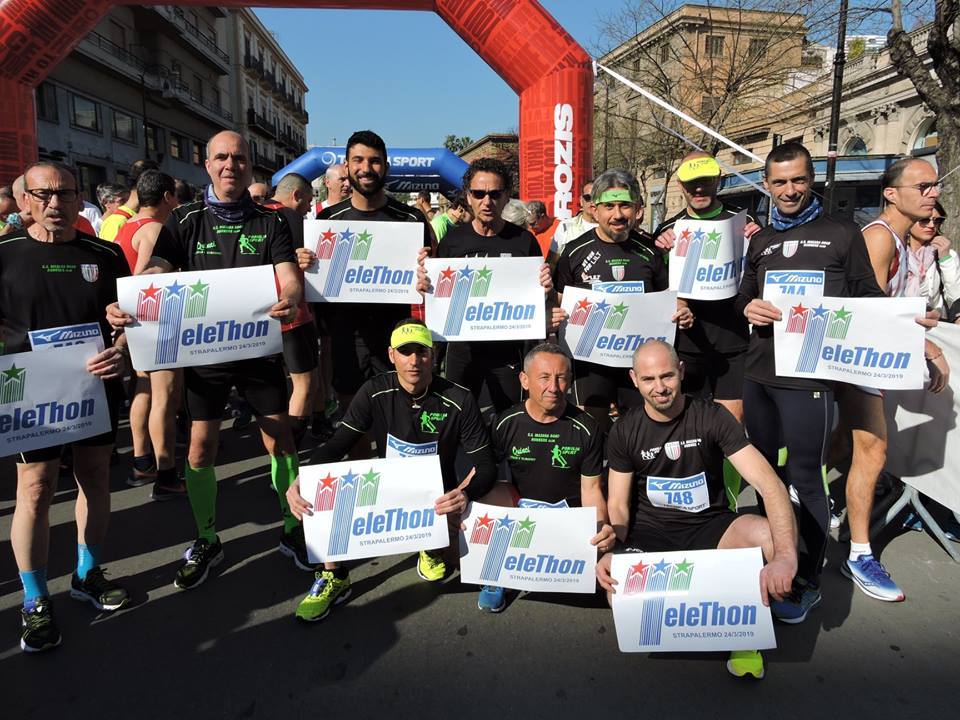 Il G.S. Mazara Road Runners alla STRAPALERMO a sostegno di TELETHON