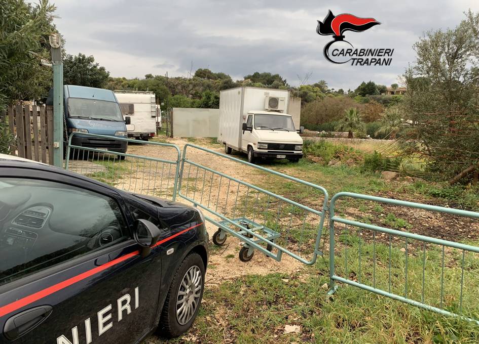 San Vito Lo Capo: CARABINIERI INDIVIDUANO UNA DISCARICA ABUSIVA SALVANDO UN RARO ESEMPLARE DI TARTARUGA. DENUNCIATO UN UOMO