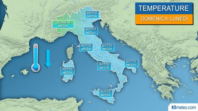 Da DOMENICA TEMPERATURE IN PICCHIATA, torna il FREDDO