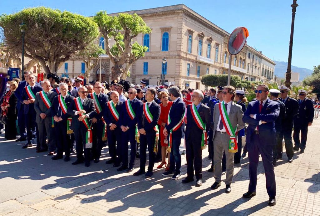 Il Sindaco Quinci al tradizionale raduno provinciale a Trapani, per celebrare la Festa della Repubblica