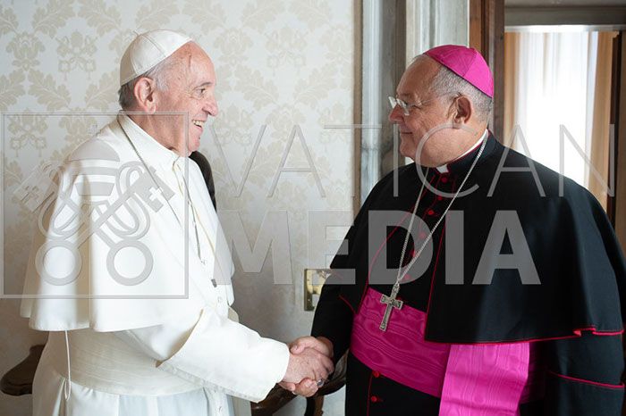 Papa Francesco ha ricevuto in udienza privata S.E.R. Monsignor Vito Rallo, Nunzio Apostolico nel Regno del Marocco