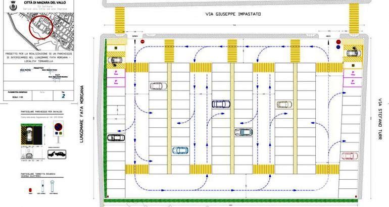 Mazara. Via libera al progetto di realizzazione di un parcheggio di interscambio nei pressi del lungomare Fata Morgana. Finanziamento di 414 mila euro