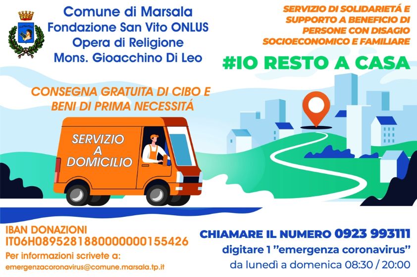 Marsala. SOLIDARIETÀ E SUPPORTO A FAMIGLIE DISAGIATE. ATTIVO ANCHE CONTO CORRENTE PER DONAZIONI