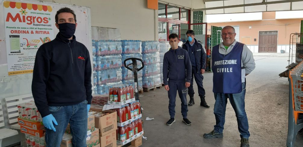 Mazara. Il Supermercato Migros dona beni alimentari di prima necessità per le famiglie bisognose