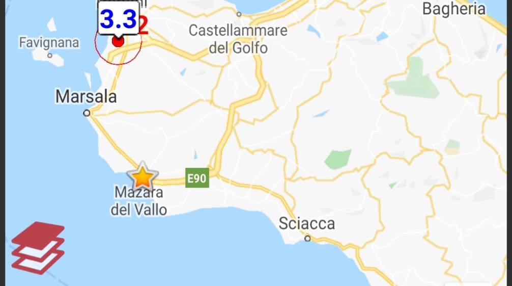 Scossa di terremoto di 3.3 nel trapanese