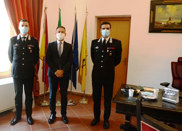 Il Sindaco incontra i nuovi comandanti della Compagnia Carabinieri e del Norm Mazara