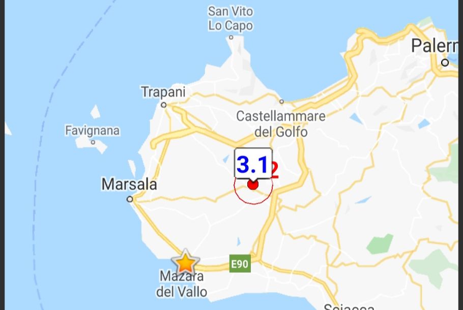 Avvertita scossa di terremoto di magnitudo 3.1