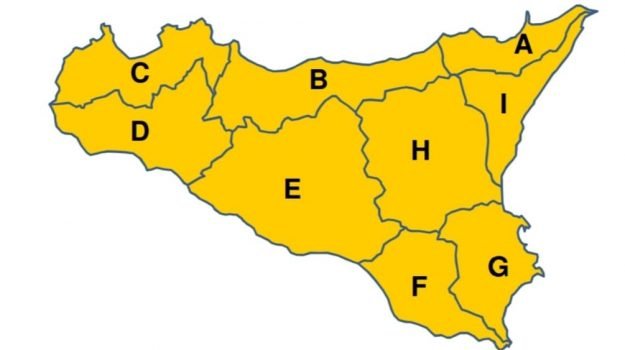 Maltempo in arrivo in Sicilia, domani allerta meteo arancione