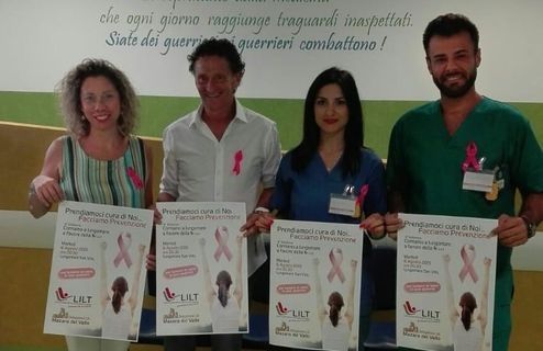 La delegazione Lilt di Mazara domenica 28 Marzo alle ore 10 sarà in Piazza Mokarta per divulgare la prevenzione oncologica