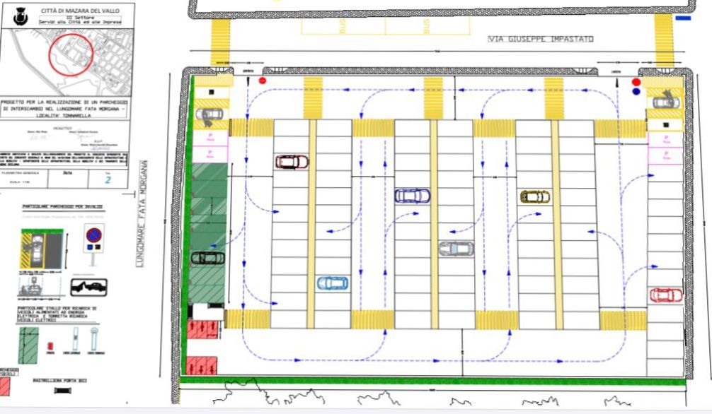 Mazara. Gara d'appalto per la realizzazione di un parcheggio di interscambio a Tonnarella