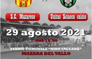 Coppa Italia Eccellenza: domenica 29 agosto Mazarese - Unitas Sciacca