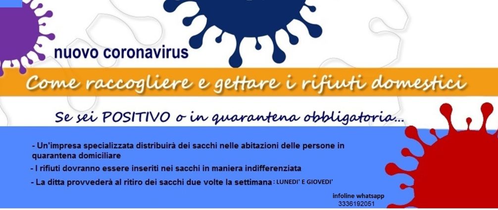 Mazara. Rifiuti Covid, da lunedì 4 ottobre il servizio verrà effettuato il lunedì ed il giovedì