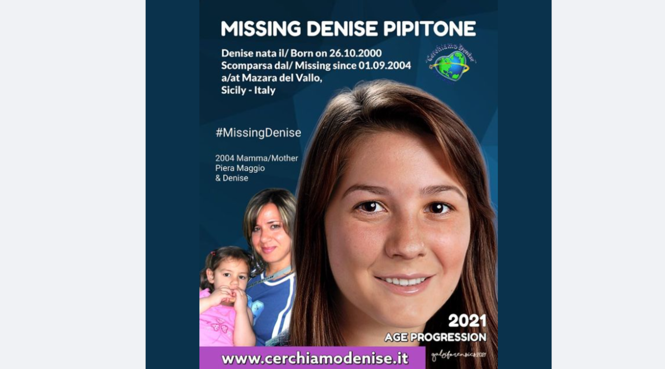 Denise Pipitone, ecco come sarebbe oggi la bambina scomparsa 17 anni fa a Mazara