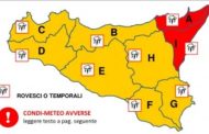 Regione Sicilia. Bollettino della Protezione Civile: dalle ore 16:00 del 25 ott. fino alle ore 24:00 del 26 ott. 2021