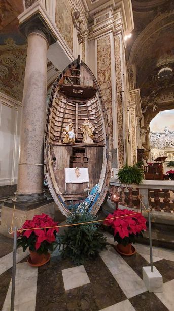 NELLA CATTEDRALE DI MAZARA DEL VALLO IL PRESEPE SULLA BARCA