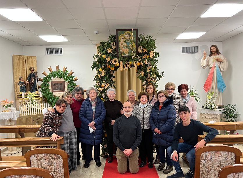 Cappella Ospedale Mazara: allestito l’altare di San Giuseppe