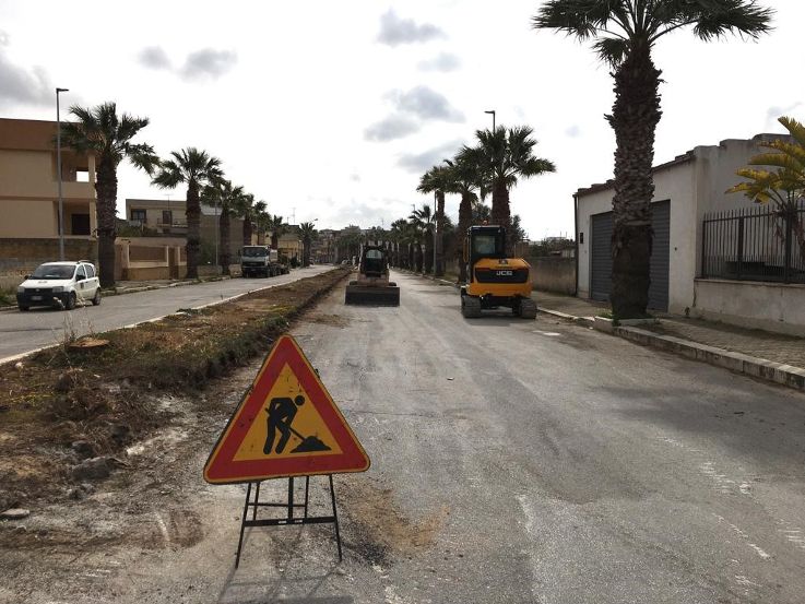 Mazara. Al via i lavori per la realizzazione della pista ciclabile nella via mons. Costantino Trapani