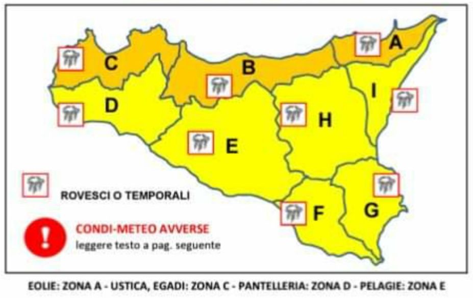 Rimane giallo il livello di allerta meteo per Mazara