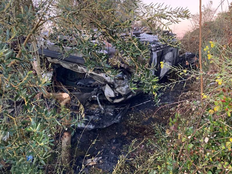 Grave incidente nella notte. Auto si ribalta. Grave un giovane 29enne