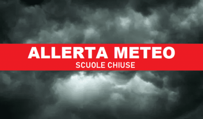 ALLERTA METEO ROSSA: SCUOLE CHIUSE DOMANI A CAMPOBELLO