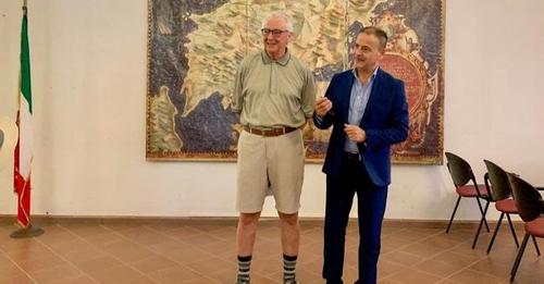 Mazara, visita a Palazzo di Città dell'ex ambasciatore del Canada Marc Lortie