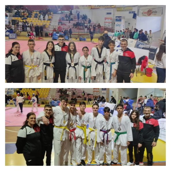 Fighter Taekwondo: Pioggia di medaglie ai campionati regionali (sette ori; tre argenti e un bronzo)