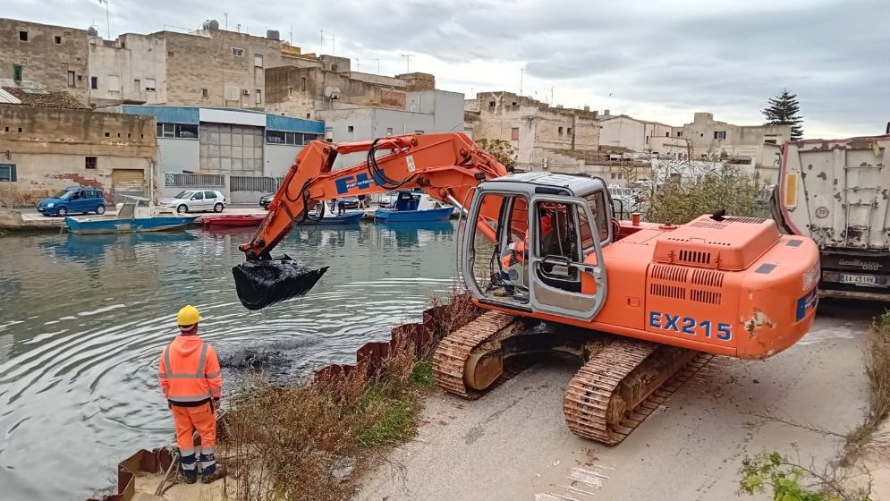 Mazara. Aggiornamento lavori di escavazione del Porto Canale