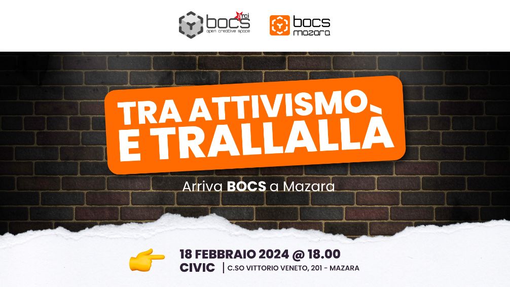 L'associazione BOCS arriva a Mazara