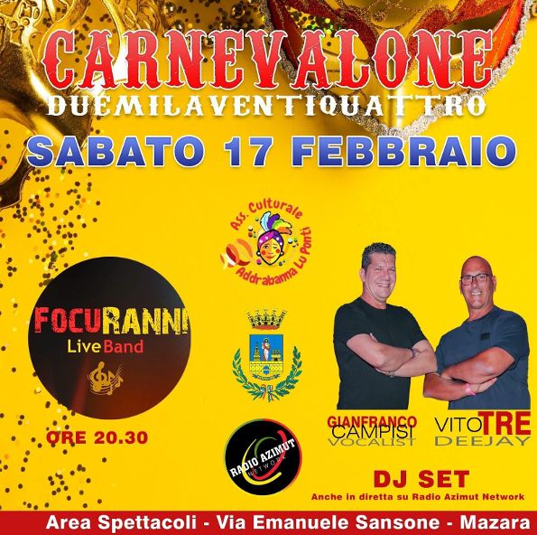 Mazara. Sabato il Carnevalone Addrabbanna Lu Ponti