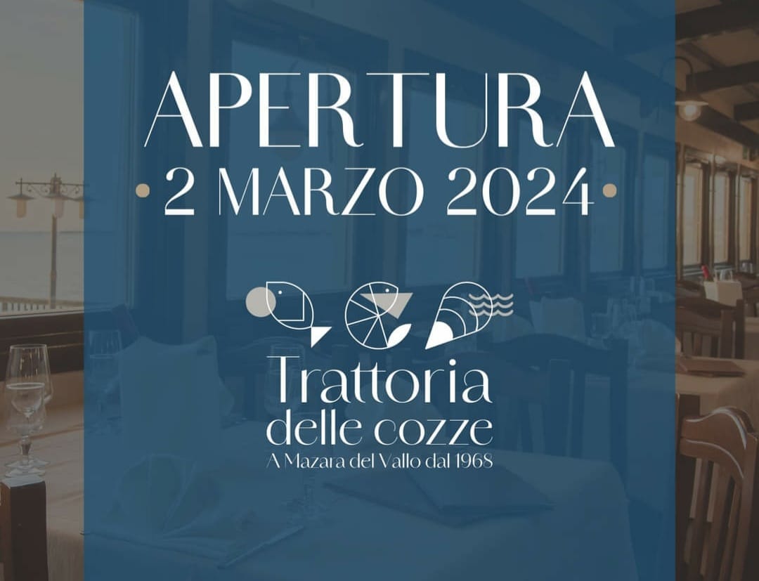 Mazara. Nuovo stile per la Trattoria delle Cozze, scoprilo dal 2 Marzo