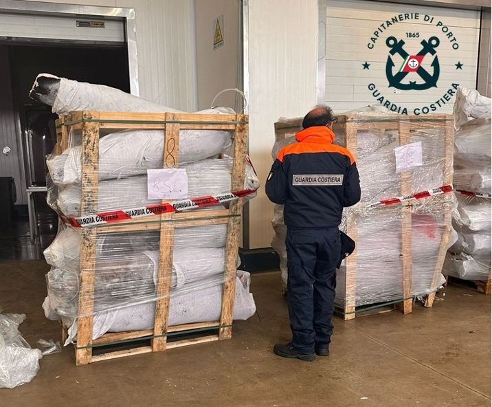 Mazara: Guardia Costiera sequestra circa 10 tonnellate di pesce spada