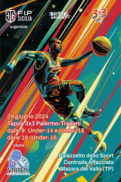 Tappa 3x3 interprovinciale Palermo-Trapani a Mazara del Vallo, categorie Under 14, Under 16 ed Under 18