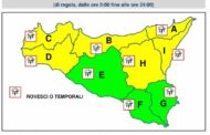 Allerta meteo in Sicilia fino a domenica