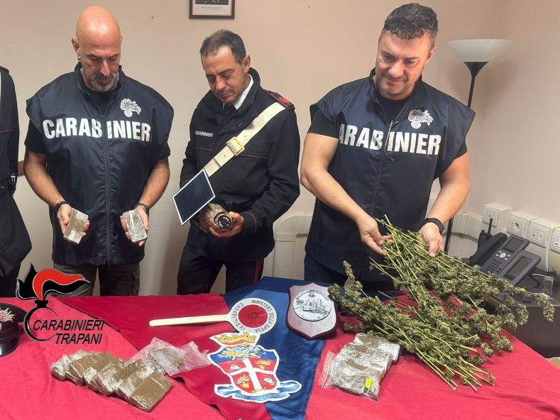 Mazara. AI DOMICILIARI CONTINUANO A SPACCIARE E COLTIVARE DROGA. ARRESTATI