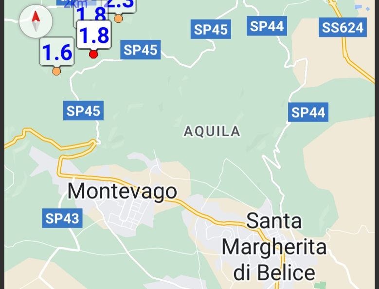 Continua lo sciame sismico nella Valle del Belice. Registrate diverse scosse di terremoto